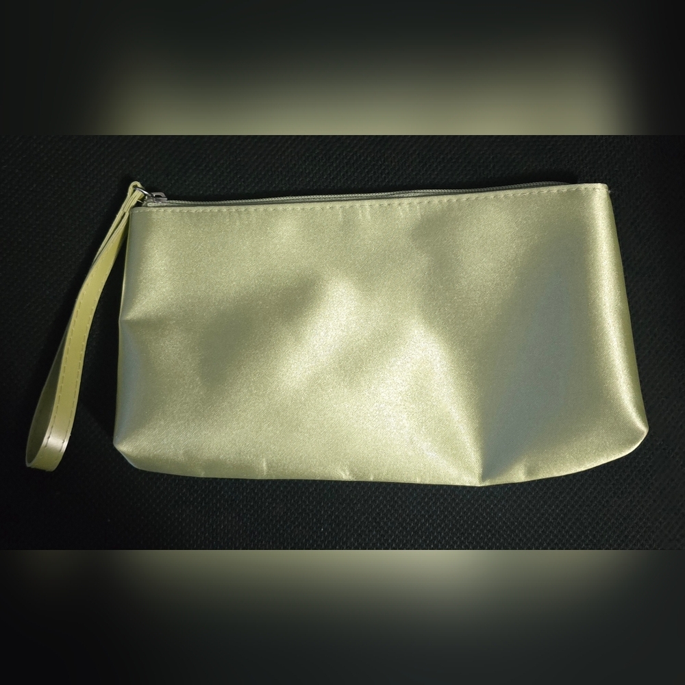 Clinique Shiny Green Makeup Cosmetics Bag
